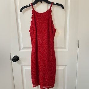 A Byer Red cocktail dress, night out dress, Size 9